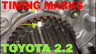 Toyota 2.2 5SFE timing belt set up