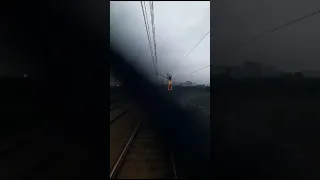 Cab Ride Renfe Media Distancia en un día de Luvia