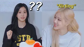 Rosé shamelessly flirting with everyone