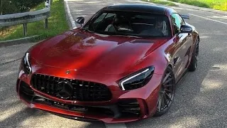 EXTREM LOUD Mercedes-AMG-GTR w/ Fi Exhaust System! REVS & CRAZY CRACKLES!