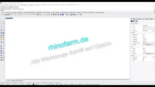 Rhinofarm Schrift auf Objekte