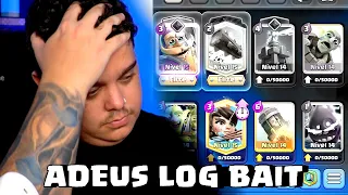 FICOU IMPOSSÍVEL JOGAR DE LOG BAIT NO CLASH ROYALE