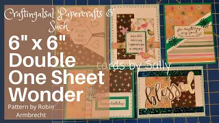 Making DOUBLE One Sheet Wonder Cards with 6" x 6" Paper