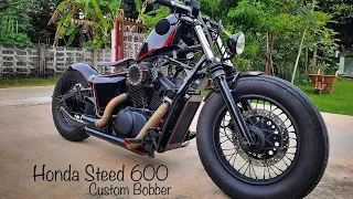 รีวิว Honda Steed600 แต่งแนว Bobber (คลิปยาวไม่ตัด)