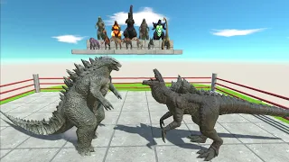 GODZILLA 2014 VS MONSTER ZILLA DEATH RUN - Animal Revolt Battle Simulator