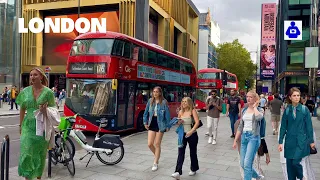 London Walk 🇬🇧 Tottenham Court Road, SOHO to Piccadilly Circus | Central London Walking Tour | HDR