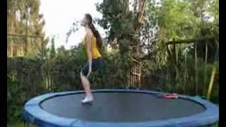 Annalena on the trampoline 3