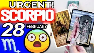 Scorpio ♏️ URGENT!❌ PROTECT YOURSELF WELL FROM😱 THIS PERSON Horoscope for Today FEBRUARY 28 2023♏️