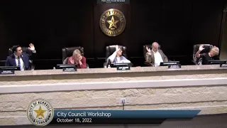 City Council Workshop - October 18, 2022