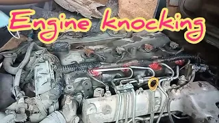 HOW TO REPAIR ENGINE KNOCKING TOYOTA HIACE; VIBRATION WITH EXCESSIVE WHITE SMOKE