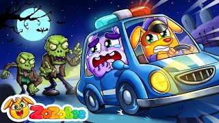 Police Officer VS Zombie Song + More Funny Kids Songs And Nursery Rhymes - Zozobee