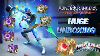 HUGE UNBOXING " NINJA STEEL BLUE" ~ Power Rangers Legacy Wars