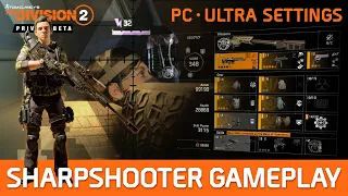 THE DIVISION 2 Private Beta - SOLO SHARPSHOOTER - Walkthrough Gameplay - PC Ultra Settings