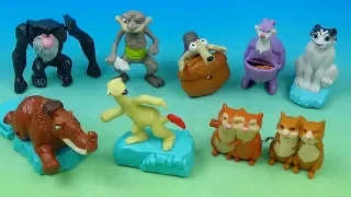 2012 Ice Age 4 Continental Drift set of 8 McDonalds Happy Meal Kids movie toys Video Review