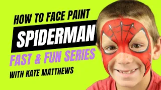 How to face paint Spiderman - tutorial for beginners