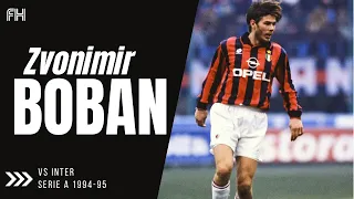 Zvonimir Boban ● Skills ● AC Milan 1-1 Inter ● Serie A 1994-95