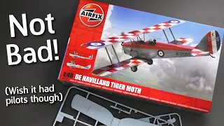 Airfix De Havilland Tiger Moth in 1/48 Scale - Plastic Model Kit Unboxing Review