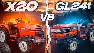 Японські трактори KUBOTA X20 та GL241, огяд моделей!