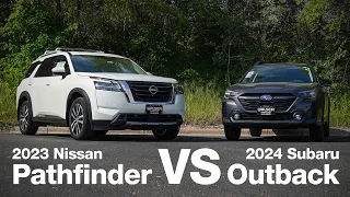 2024 Subaru Outback vs 2023 Nissan Pathfinder | Comparison and Review