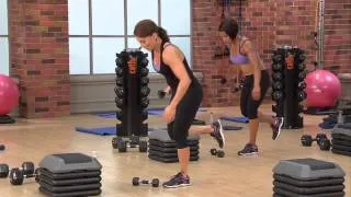 Cathe Friedrich's Low Impact Total Body Tri-sets Lower Body on Fitness On Demand