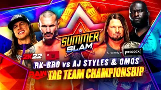 R-K-Bro challenges Aj Styles & Omos for the Raw Tag Team Titles at SummerSlam (Full Segment)