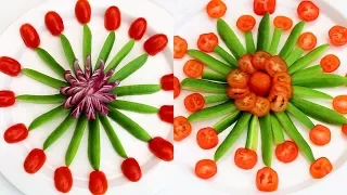 Super Salad decoration tutorial - 2 Easy Ideas Food Art