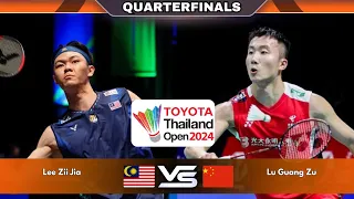 Lee Zii Jia Vs Lu Guang Zu | MS | QF | Thailand Open 2024 Badminton