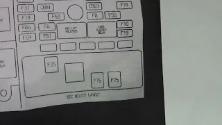 2016 Mack CXU613 fuse bow location and diagram