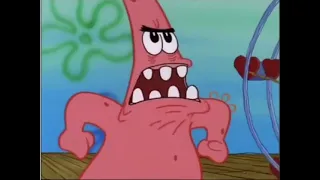 Patrick threatens to cut off something of Mr. Krabs'...