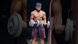 Desi dumbbells workout for Indian wrestler 🦍