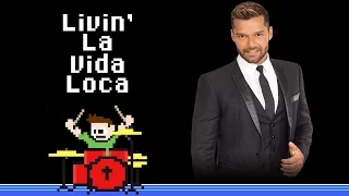 Ricky Martin - Livin' La Vida Loca (Drum Cover) -- The8BitDrummer