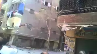 Nepal earthquake scene