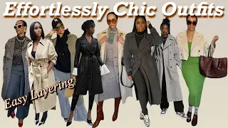 FALL 2023 FASHION TRENDS | Trench Coat Outfits, Layering Outfits for Fall/Winter | Crystal Momon