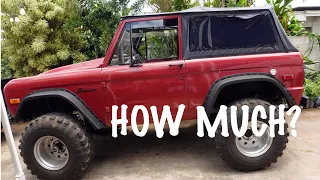 How Much Does it Cost to Build an Early Bronco | Not so Cheap Build Episode 1