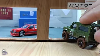 DIY Garage for Hot Wheels and Matchbox Cars, using an Old Shoe Box | Amazing concept by TINKA VIDEOS