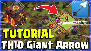 SWAG 132 Troops & 1 Spell🤯Tutorial TH10 Giant Arrow! | CLASH OF CLANS
