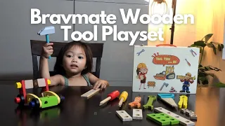 Wooden Tool Toy with Tool Box | Pretend Play