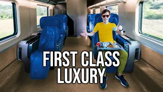 Italy's High-Speed Train: First Class Ride  🇮🇹🚄✨