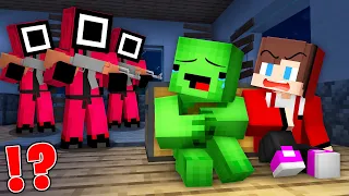 JJ and Mikey Survived the SQUID GAME BREAK IN in Minecraft - Maizen
