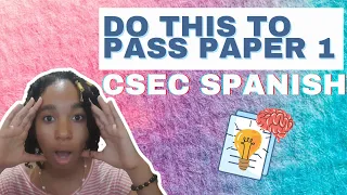DO this to PASS CSEC SPANISH Multiple Choice| CSEC Spanish paper 1| CXC Spanish Paper 1