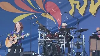 Bonnie Raitt Angel Ftom Montgomery May 5 2024 New Orleans Jazz Fest nunupics