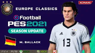 M. BALLACK face+stats (Europe Classics) How to create in PES 2021
