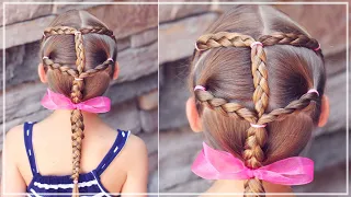 5 Minute Braided Hairstyle for Little Girls | Brown Haired Bliss