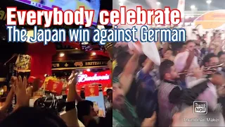 Completely Crazy Japan Fans Reaction to 2-1 Goal Against German In World Cup 2022 #worldcup2022