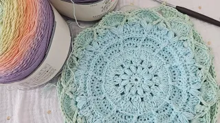 My WIP - Crochet Mandala Blanket #yarn #crochet #relaxing #art @hobbylobby