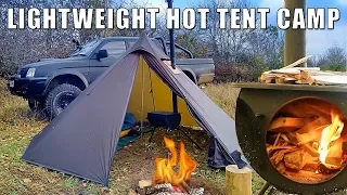 2 nights in a lightweight Hot-Tent with Tent Stove. - OneTigris Smokey Hut