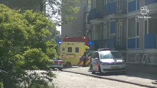 (GRIP 3) hulpdiensten massaal onderweg naar een schietpartij op een zorgboerderij in Alblasserdam