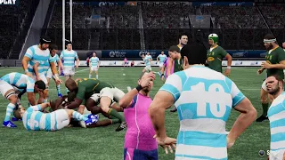Rugby Challenge 4 - Argentina Pumas vs Springboks - 2023 Buenos Aires. Stubborn defensive game.