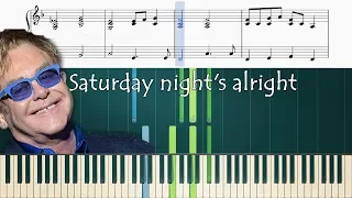 How to play the Saturday Night's Alright (Elton John) piano part