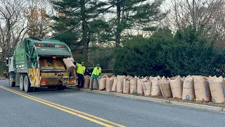 WM Garbage Truck VS Massive Peak Week Piles